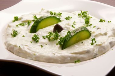 Tzatziki im griechischen Restaurant Syrtaki Bocholt