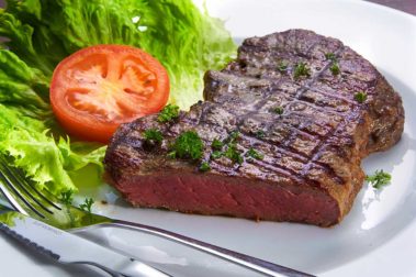 Rumpsteak im griechischen Restaurant Syrtaki Bocholt